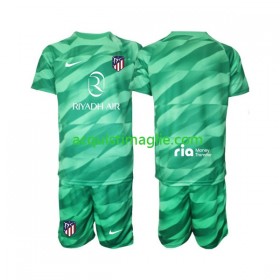 Divisa di Calcio Atlético Madrid Portiere Bambino Trasferta Verde 2023/2024